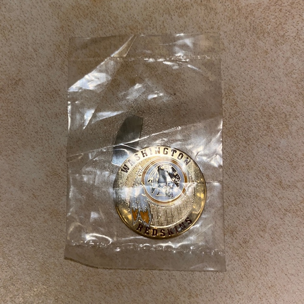 NFL discontinued Washington Redskins metal emblem sticker